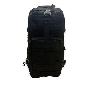 Explorer Unisex Black Nylon Multiple Compartments & Straps Tactical Backpack
